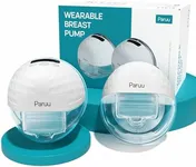 Paruu P10 Hands-Free Breast Pump Wearable, 338mmHg Strong Suction, Low Noise, 4 Modes & 9 Levels, Electric Breast Pump Portable, Smart Display, 19/21/24/28mm Insert/Flange, 2 Pack