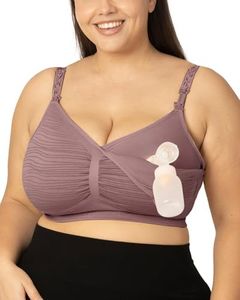 Kindred Bravely Sublime Pumping Bra Hands Free, Adjustable Pumping & Nursing Bra with EasyClip for All Breast Pumps (Twilight, Medium-Busty)