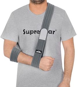 supregear Arm Sling, Adjustable Arm Support Strap, Lightweight Shoulder Immobilizer for Injured Arm Elbow, Broken Collarbone, Torn Rotator Cuff, Dislocation or AC Separation, Left Right, Men Women