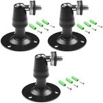 Camera Bracket Mount 3 Pcs Security Wall Mount for Oculus Sensor Arlo, Arlo Pro,Metal Security Camera Bracket Outdoor Indoor Oculus Rift Mount Bracket 360° Rotation 1/4" Screw Camera Wall Mounts CCTV