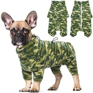 ROZKITCH Extra Large Dog Sweater, Pet Windproof Warm Cold Weather Jacket Vest with Luminous Zipper, Jumpsuit Apparel Outfit Clothes for Large Giant Dog Camo 4XL