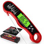 Meat Thermometer Digital - Fast Instant Read Food Thermometer for Cooking, Candy Making, Outside Grill, Waterproof Kitchen Thermometer with Backlight, Stocking Stuffers for Adult Men