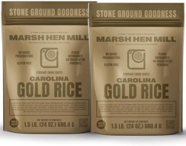 Marsh Hen Mill Carolina Gold Rice | Premium Long Grain White Rice with Exceptional Aroma, Nutty Almond & Floral Notes | Gluten-Free & Non-GMO | Ideal for Home Cooks & Chefs | 24 oz (Pack of 2)