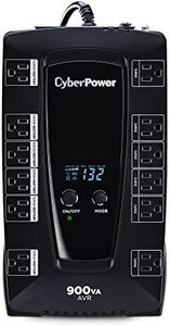 CyberPower AVRG900LCD Intelligent LCD UPS System, 900VA/480W, 12 Outlets, AVR, Compact