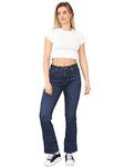 989Zé ENZO Womens Bootcut Jeans Trousers Ladies Casual Comfort Stretch Denim Pants All Waist Sizes UK EZL430 Jeans MID Blue 14