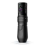 EZ Wireless Tattoo Machine - 6 Strokes 2.0, 2.4, 2.8, 3.3, 3.7, 4.2mm Bluetooth Tattoo Machine Pen with OLED Digital Display 1600mAh Battery Power Tattoo Gun (P3 Pro Matte Black)