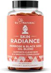 Radiance Flawless Skin & Complexion – Hormonal Acne, Skin Care – Support Your Natural Beauty Building Blocks – Cold Pressed Acne Pills, Evening Primrose Oil, Black Seed Oil, & DIM – 60 Liquid Softgels