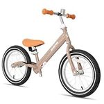 JOYSTAR 14 Inch Balance Bike for Kids Aged 3-9 Years Old Boys Girls 14 in Toddler Balance Bike No Pedal Sport Training Bicycle Push Bicycle Grey