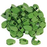 60 PCS Plant Clips for Climbing Plants, Wall Fixture Clips with 72PCS Acrylic Adhesive Sticker Plant Fixer, Self-Adhesive Hook, Green Wall Vines Support for Vine Fixture Indoor Outdoor Decoration