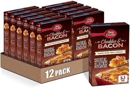 Betty Crocker Cheddar and Bacon Potatoes, Made with Real Cheese, 5.1 oz (Pack of 12)