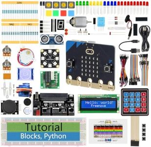 Freenove Ultimate Starter Kit for BBC micro:bit (V2 Included), 316-Page Detailed Tutorial, 225 Items, 44 Projects, Blocks and Python Code
