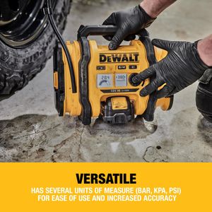 DEWALT 18V XR Cordless Inflator – Portable Air Compressor