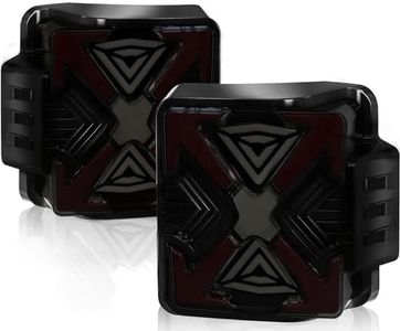 OKSIWA LED Tail Lights Fit For 2007-2018 Jeep Wrangler JK JKU Sport/Sahara/Rubicon, with Starting Dynamic Animation,Unique Shaped Design (X Smoked2)