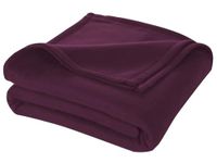 Cloth Fusion Polar Fleece Blanket Single Bed For Winter (60X90 Inches, Plum), 100 TC