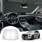 GAFAT Compatible with Mazda CX-60 2023 2024 2025 Parabrezza interno, CX60 2024 Parasole Protezione Solare, Raffreddamento, Protezione UV, CX60 Accessori