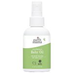 Earth Mama Angel Baby Oil, Natural Moisturizing & Nourishing Infant Massage Oil Infused with Organic Calendula, Unscented Fragrance Free for Sensitive Skin, 4 fl. oz.