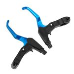 WEEVDRIE 1 Pair Bike Bicycle Brakes,Bicycle Brake Levers,Bike Brake Handle,Aluminum Alloy Brake Lever Lightweight,for Most Bicycle, Road Bike, MTB, BMX, Cycling,4 Colors (Blue)