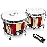 Pyle Hand Crafted Bongo Drums - Pai