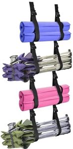 Tlence Camping Chair Wall Storage for Garage, Hanging Garage Storage Straps, Mounted Organizer System with Quick Release Buckles, Adjustable Garage Organization Holds Tents Umbrella Yoga Mats