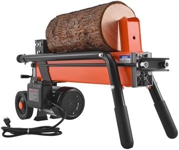 VEVOR Electric Log Splitter, 6.5 Tons Electric Wood Splitter, 1500W 15 Amp Motor, Portable Firewood Splitting Machine with 6" Wheels, Wood Splitters for Forestry Harvesting, Efficient & Secure