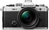 OM SYSTEM Olympus OM-3 Silver Micro Four Thirds System Camera M.Zuiko Digital ED 12-45mm F4.0 PRO kit Travel Camera Weather Sealed Design 5-Axis Image Stabilization