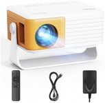 Yoton Y3 Mini Projector 2026 Upgraded Auto Keystone Portable Projector for bedroom, 50% Zoom, 1080P Supported, Compatible with iOS/Android/TV Stick/HDMI/USB/TF Card（Yellow）