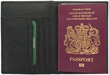 VISCONTI Polo Collection Leather Passport Holder RFID Blocking 2201 Black