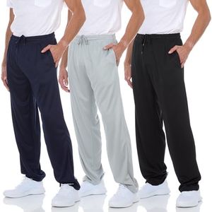 DARESAY 3 Pack: Mens Athletic Pants with Pockets, Mens Sweatpants, Men's Lightweight & Breathable Joggers (Up to 3XL)