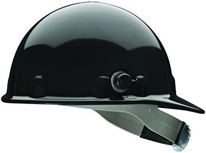 Fibre-Metal by Honeywell E2QRW11A000 Super Eight Ratchet Cap Style Hard Hat with Quick-Lok, Black