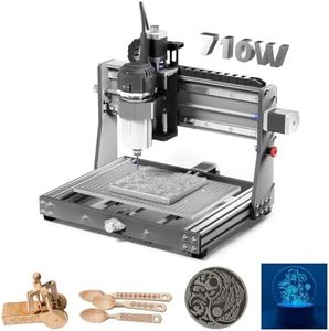 Genmitsu 3020-PRO Ultra CNC Router Machine, Upgraded 710W Spindle, All-Metal Engraver for Metal, Wood, Acrylic, PCB, MDF, Built-in Motherboard Fan, Work Area 11.8"x8.1"x3.1"