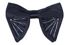 KRAWATTE Men’s Pre-Tied Designer Micro Silk Butterfly Bow Tie (DB-9)