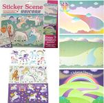 Birthday Popper Reusable Sticker Book for Kids Unicorn |1 Pc | Remove & Reuse Stickers | Birthday Return Gift for Kids of All Ages, Travel Learning Toys Road Trip Must Haves Stickers for Kids