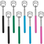 8 Pcs Back Scratcher Bear Claw Extendable Metal Portable Telescopic Backscratchers with Rubber Handled Back Scratcher for Men