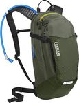 CamelBak M.U.L.E. 12 Mountain Biking Hydration Pack - Easy Refilling Hydration Backpack - Magnetic Tube Trap - 100oz, Dusty Olive