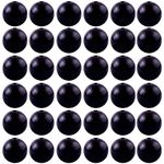 Natural Stone Beads 100pcs 6mm Round Genuine Real Stone Beading Loose Gemstone Hole Size 1mm DIY Smooth Beads for Bracelet Necklace Earrings Jewelry Making (Black Obsidian, 6mm)