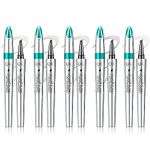 5 Pcs Eyebrow Microblading Pen, VolksRose Eyebrow Pencil with an Upgrade Micro-Fork Tip Applicator, Waterproof Microblading Pen for Eyebrows, Microblading Pencil for Natural Looking Brows Makeup