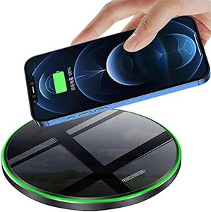 Wireless Charging Pad 20W Fast Wireless Charger Compatible with iPhone 14 Pro/14 13 12 11 Pro Max/13 12 Mini/SE/XS Max/XR/XS/X/8 Plus,Samsung Galaxy S22/S21/Note 20/S20/Note 10/S10/S9, Air Pods Pro