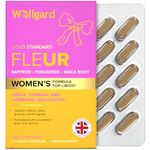 Wellgard Fleur - Libido Booster for Women with Saffron, Maca, Fenugreek, B6, B12 & Magnesium, Vegan, 60 Capsules