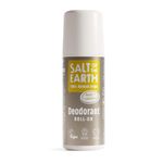 Salt of the Earth - Natural Deodorant Roll On - 100% Natural Origin Ingredients, Effective Protection, Vegan & Cruelty Free. Suitable for Men, Women & Kids - Amber & Sandalwood - 75ml