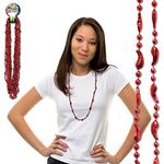 Windy City Novelties 12 Pack Hot Chili Pepper Bead Necklaces | for Bulk Party Favors, Mardi Gras, Cinco de Mayo, Day of the Dead