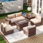 Aoxun 7 Pieces Patio Furniture Set 