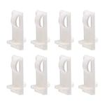 sourcing map Plastic Shelf Support Pegs,5.3mm Shelf -Locking,Cabinet Shelf Clips,Shelf Bracket Peg,for Kitchen Furniture Book Shelves Supplies,20pcs