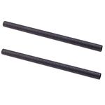 FocusFoto 15mm Carbon Fiber Rods 40cm/16inch Length for 15mm Rod Rail Support System DSLR Camera Rig (Pack of 2)