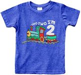 Unordinary Toddler 2nd Birthday Shirt boy Chugga Chugga Two Two Train im Two Years Old Second Birthday Tshirt (US, Age, 2 Years, Charcoal Blue)