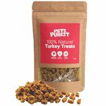 Pets Purest Natural Dog Treats with 100% Turkey - Tasty Grain Free, Low Fat & High in Protein Hypoallergenic Training Snack Chews for Dog, Puppy & Senior (100g)