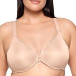 Glamorise Women's Plus Size Wonderwire Posture Back Bra Underwire #9265, Café, 38H