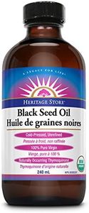 Heritage Store Organic Black Seed Oil, Cold Pressed, Pure Virgin | Huile de graines noires, Pressée à froid, non raffinée | 240mL