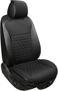 Black Panther PU Leather Car Seat Covers – Universal Fit, Full Set