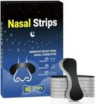 Nasal Strips for Snoring（60 Count),Extra Strength Nasal Strips for Breathing,Hypoallergenic Strong Nose Strips Tape, Boost Oxygen Inhale, Improve Sleep Quality,Latex Free Snore Reducing Aids