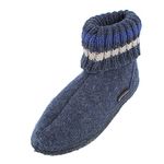 Haflinger Hi-Top Slippers, Hüttenschuh Paul Unisex Adults’, Blue, 6 UK